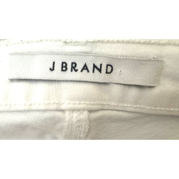 J Brand Selena Size 24 White Cropped Jeans With Lace Hem - Picture 7 of 16